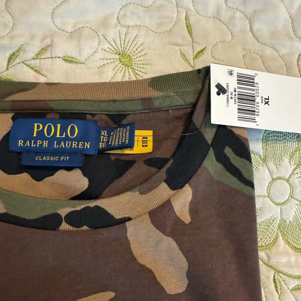 Polo Ralph Lauren Men’s Classic Fit Camo Jersey Pocket T-Shirt, XL - Picture 4 of 8